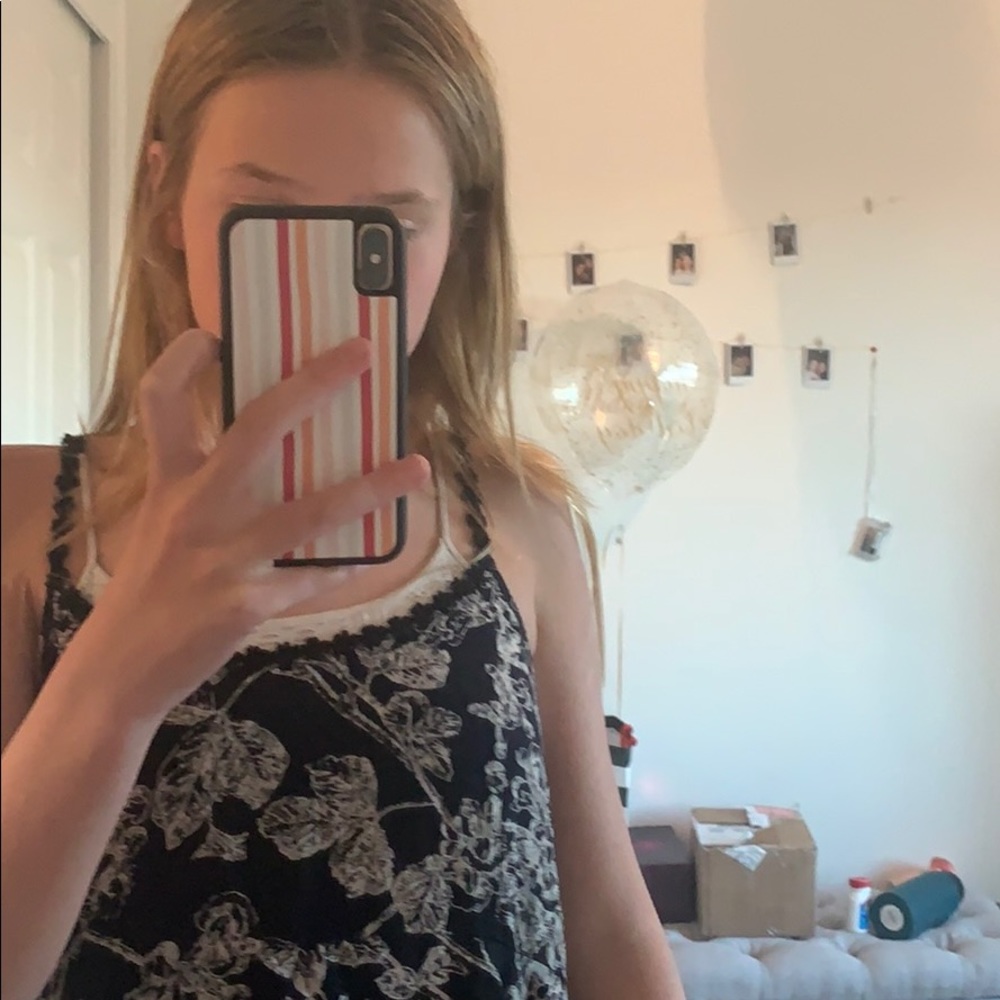 hand made Hanger 221 black ruffled dress!